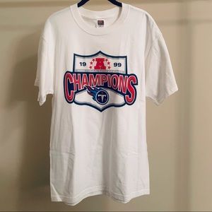 Vintage Tennessee Titans 1999 AFC Champions Shirt